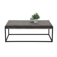 COUCHTISCH in Metall, Holzwerkstoff 114/64/42 cm  - Hellgrau/Schwarz, Design, Holzwerkstoff/Metall (114/64/42cm) - Livetastic