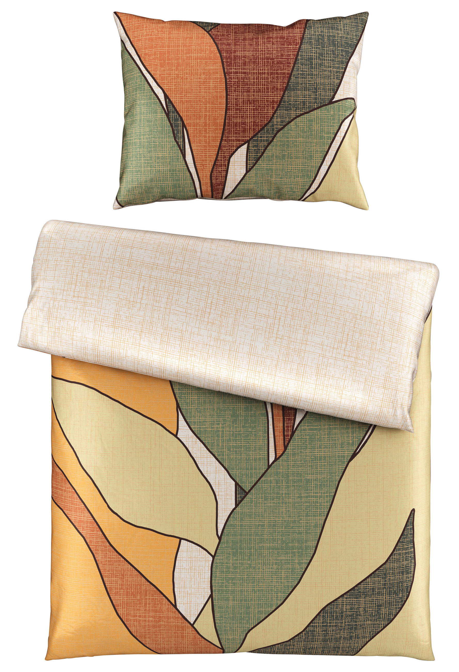 POSTEĽNÁ BIELIZEŇ, satén, zelená, 140/200 cm - zelená, Natur, textil (140/200cm) - Bio:Vio