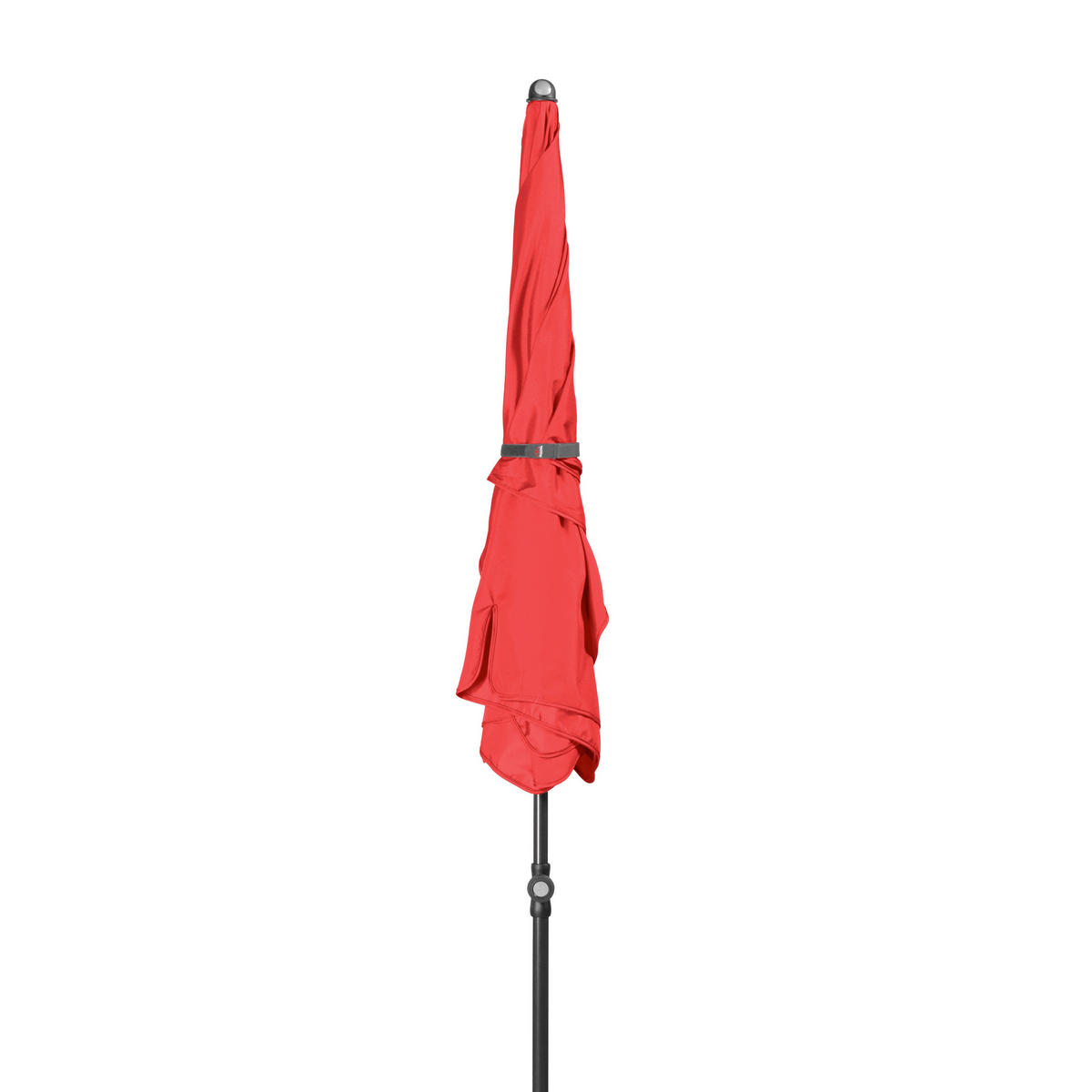 SONNENSCHIRM  225/120 cm  - Anthrazit/Rot, Basics, Textil/Metall (225/120cm) - Doppler