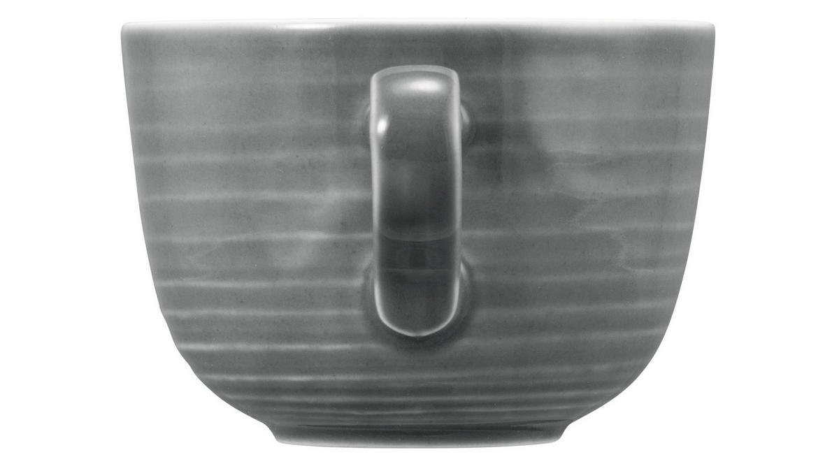 FRÜHSTÜCKSTASSE Terra  - Grau, Basics, Keramik (0,4l) - Seltmann Weiden
