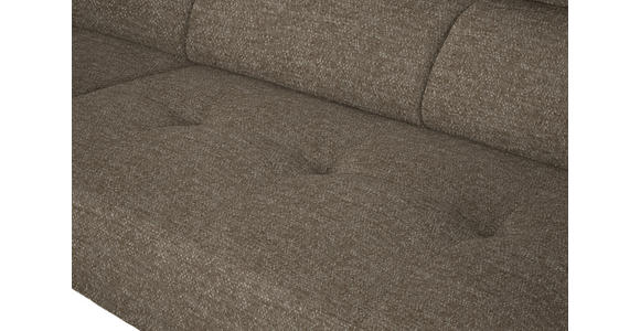 ECKSOFA in Chenille Hellbraun 205/280 cm - Hellbraun/Schwarz, Design, Textil/Metall (205/280cm) - Xora