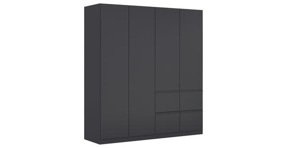 KLEIDERSCHRANK  in Grau  - Grau, Trend, Holzwerkstoff/Kunststoff (181/197/54cm) - Xora