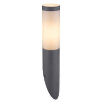 AUSSENLEUCHTE - Anthrazit/Opal, Basics, Kunststoff/Metall (7,6/39cm) - Globo