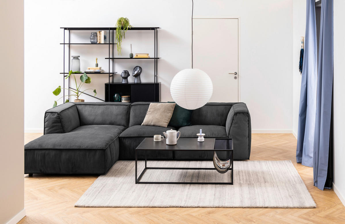 KONFERENČNÍ STOLEK, černá, kompozitní dřevo, 110/60/40 cm - černá, Trend, kov/kompozitní dřevo (110/60/40cm)