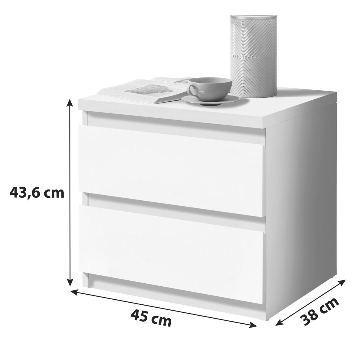 NOĆNI STOČIĆ grafitno siva  - crna/grafitno siva, Osnovno, pločasti materijal/plastika (45/43,6/38cm) - Carryhome