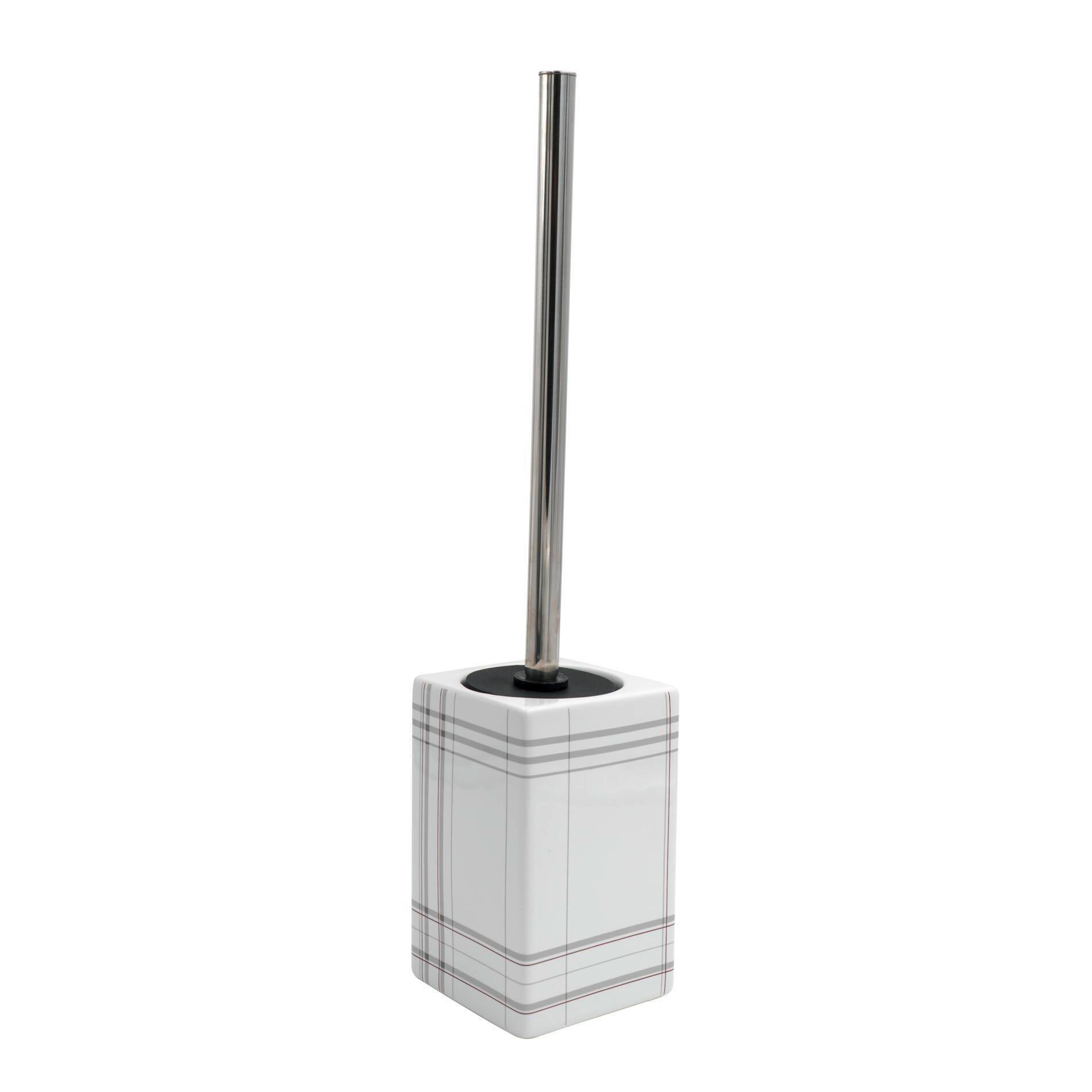 WC-BÜRSTENGARNITUR in Kunststoff  Kunststoff   - Chromfarben/Multicolor, Basics, Keramik/Kunststoff (9/38,5/9cm) - Sadena