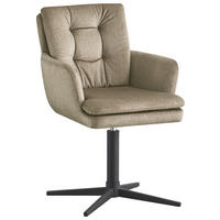 NASLANJAČ, kovina, tekstil črna, rjavosiva  - rjavosiva/črna, Design, kovina/tekstil (60/88/67cm) - Novel