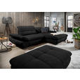 ECKSOFA in Mikrofaser Anthrazit  - Anthrazit/Schwarz, Design, Textil/Metall (290/198cm) - Xora