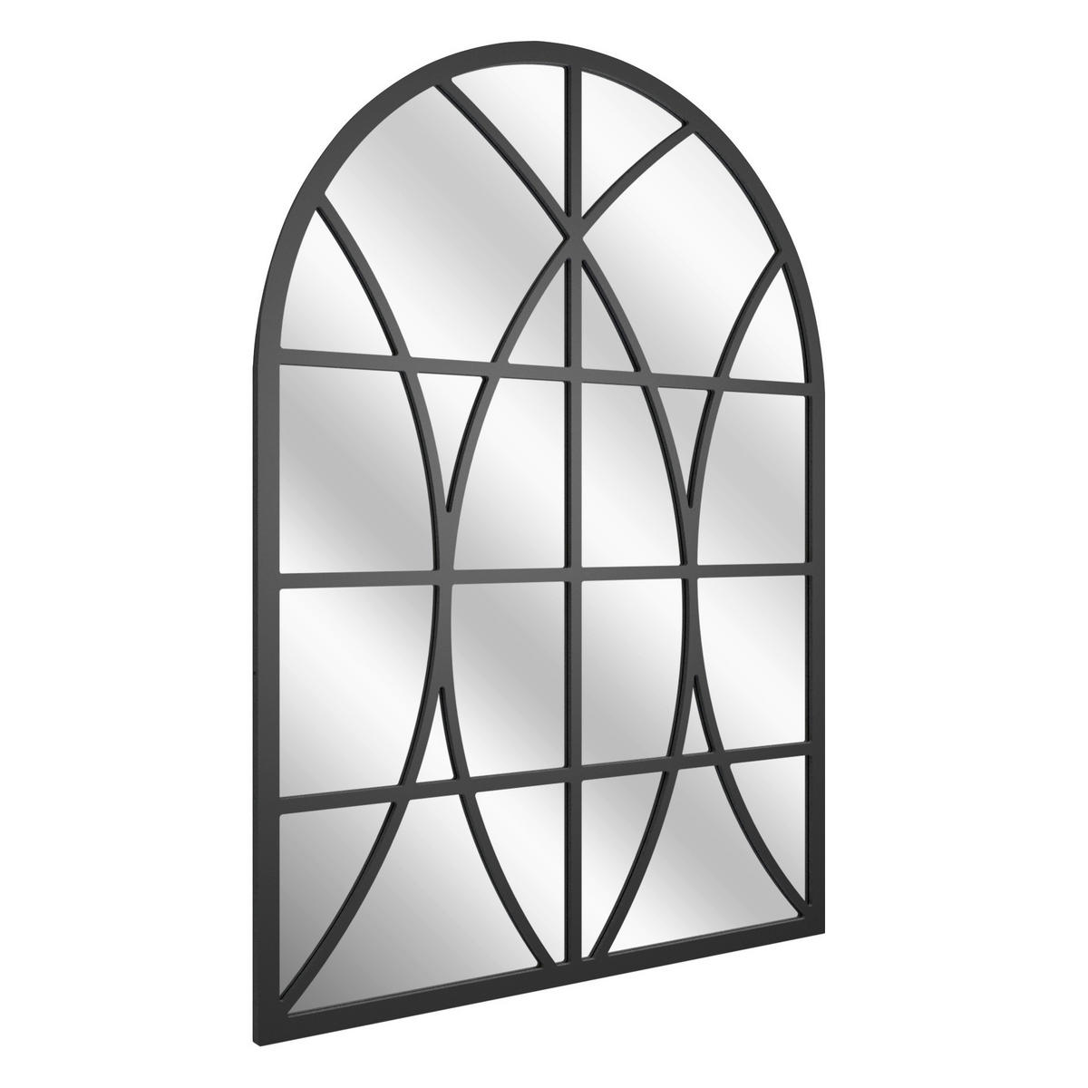 DEKOSPIEGEL  69/95 cm   in Freiform  - Schwarz, Basics, Glas/Holz (69/95cm)