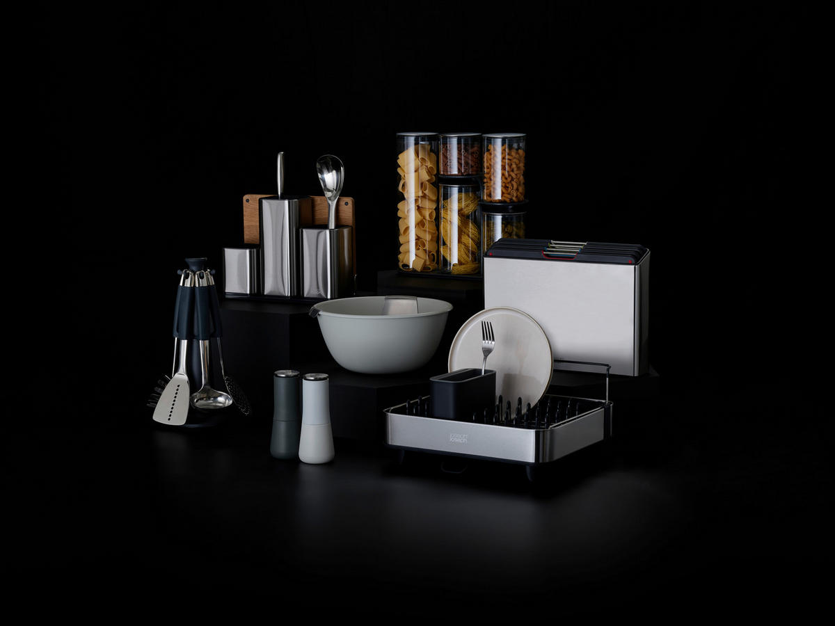 ÉTELTÁROLÓ KÉSZLET   - nemesacélszínű/áttetsző, Basics, műanyag/üveg - Joseph Joseph