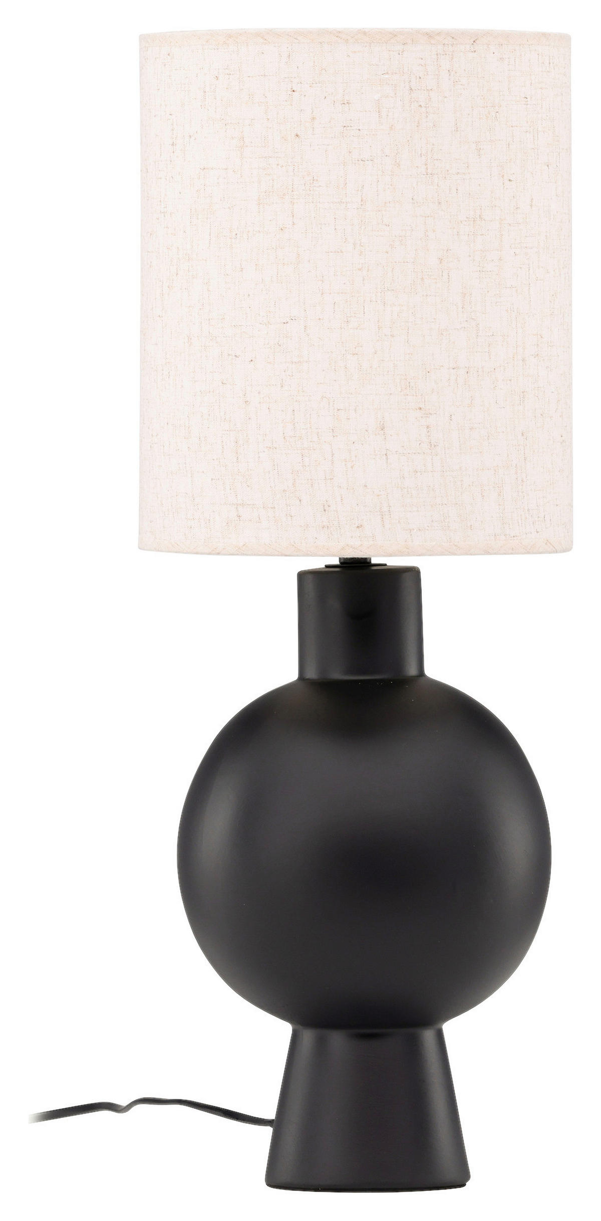 BORDSLAMPA 21/55/21 cm   - beige/svart, Basics, textil/sten (21/55/21cm) - P & B