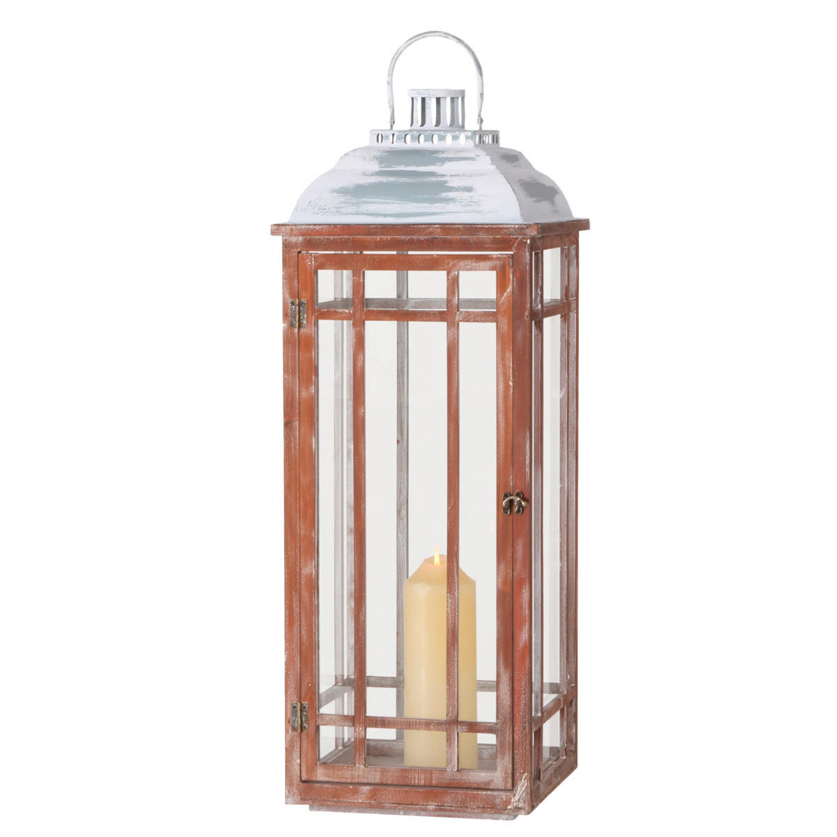 LAMPÁŠ drevo, sklo - sivá/prírodná farba, Trend, drevo/sklo (32/32/85cm)