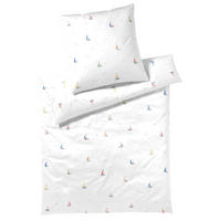 POSTELJNINA SAIL AWAY 140/200 cm mako saten bela  - bela, Konvencionalno, tekstil (140/200cm) - Elegante