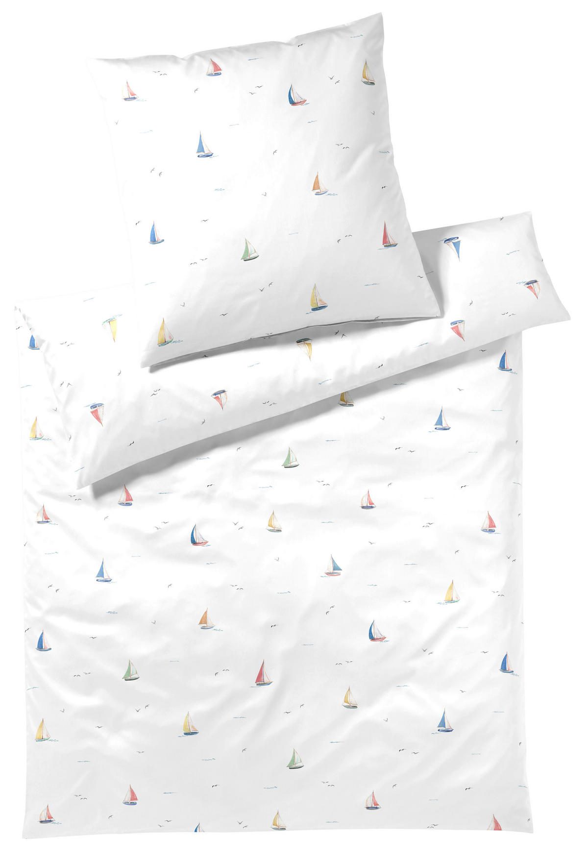 POSTELJNINA SAIL AWAY 140/200 cm mako saten bela  - bela, Konvencionalno, tekstil (140/200cm) - Elegante