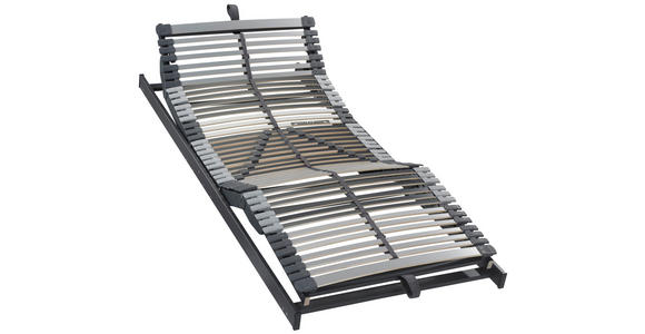 LATTENROST 90/200 cm  - Anthrazit/Birkefarben, Basics, Holz (90/200cm) - Novel