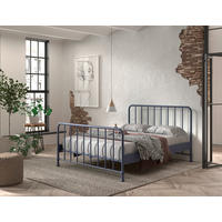 KINDER-/JUNIORBETT - Blau, ROMANTIK / LANDHAUS, Holz/Metall (160/200cm) - MID.YOU