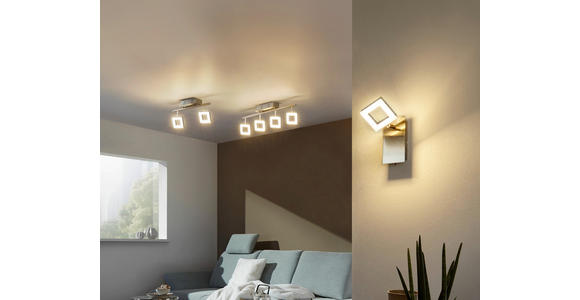 LED-STRAHLER 14/15,5/8 cm - Alufarben/Nickelfarben, Basics, Kunststoff/Metall (14/15,5/8cm) - Novel