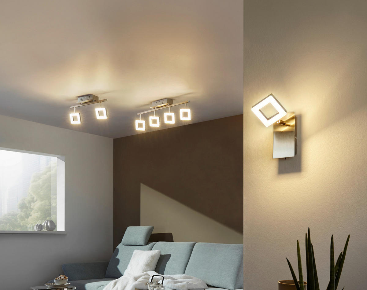 LED-STRAHLER 14/15,5/8 cm   - Alufarben/Nickelfarben, Basics, Kunststoff/Metall (14/15,5/8cm) - Novel