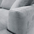 ECKSOFA  in Cord Hellgrau  234/170 cm  - Hellgrau/Schwarz, KONVENTIONELL, Kunststoff/Textil (234/170cm) - Carryhome
