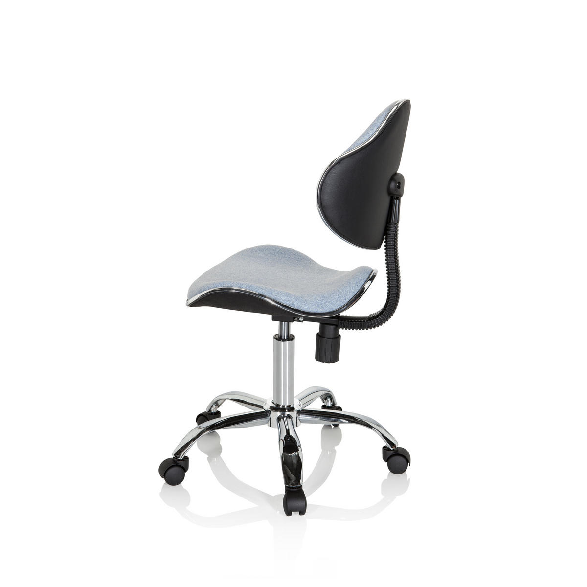 OTOČNÁ ŽIDLE PRO MLÁDEŽ, světle modrá - světle modrá, Basics, plast (47/87-98/49cm) - MID.YOU