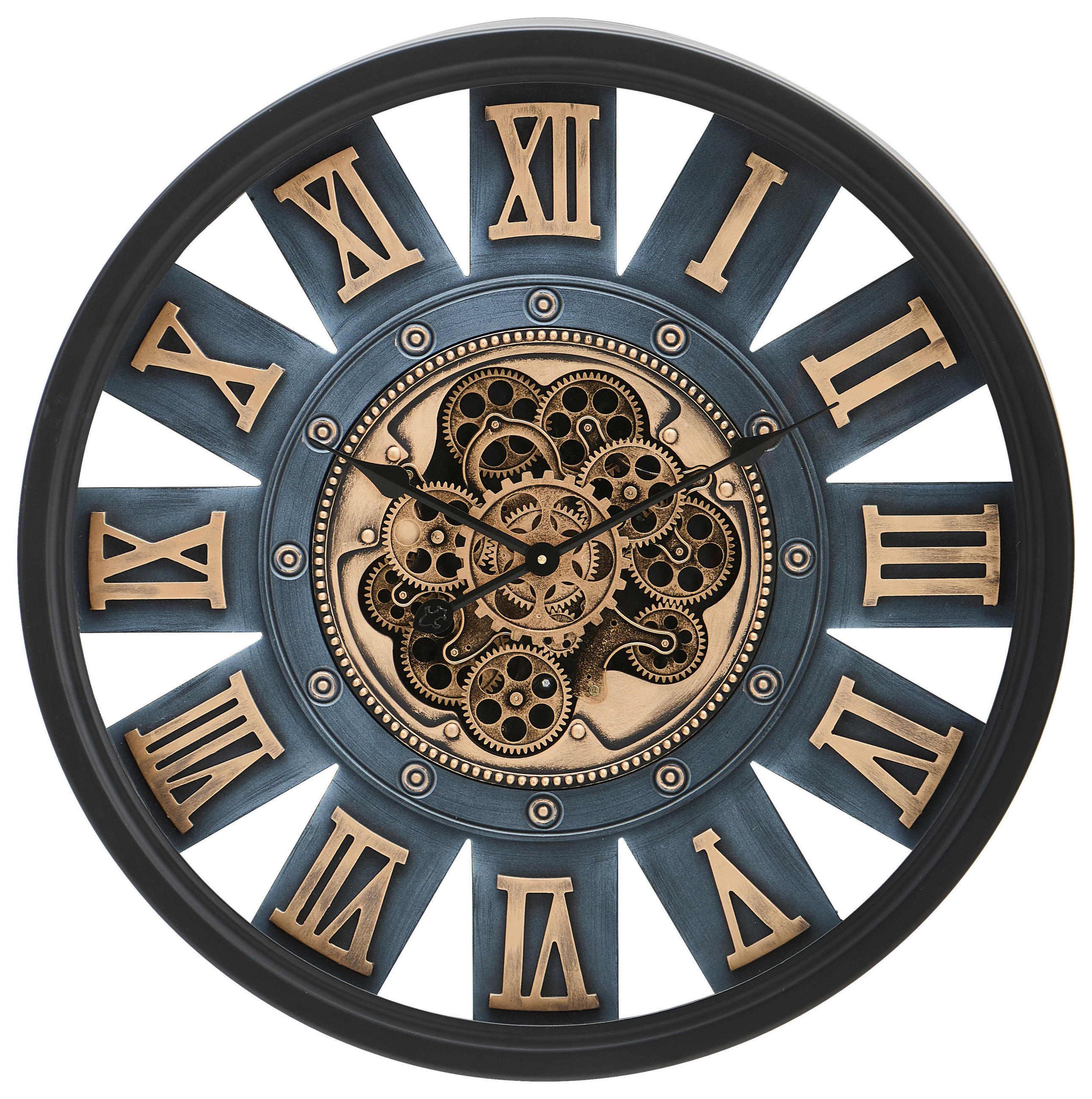 WANDUHR Schwarz 72/9/72 cm  - Schwarz, Trend, Glas/Kunststoff (72/9/72cm) - Landscape