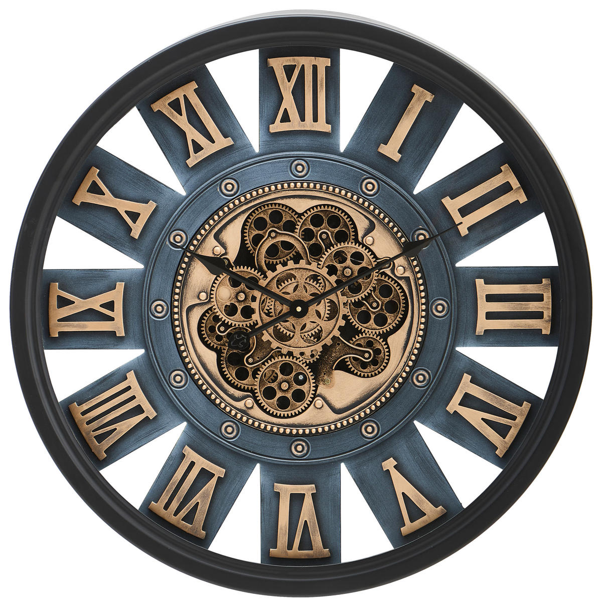 WANDUHR Schwarz 72/9/72 cm  - Schwarz, Trend, Glas/Kunststoff (72/9/72cm) - Landscape