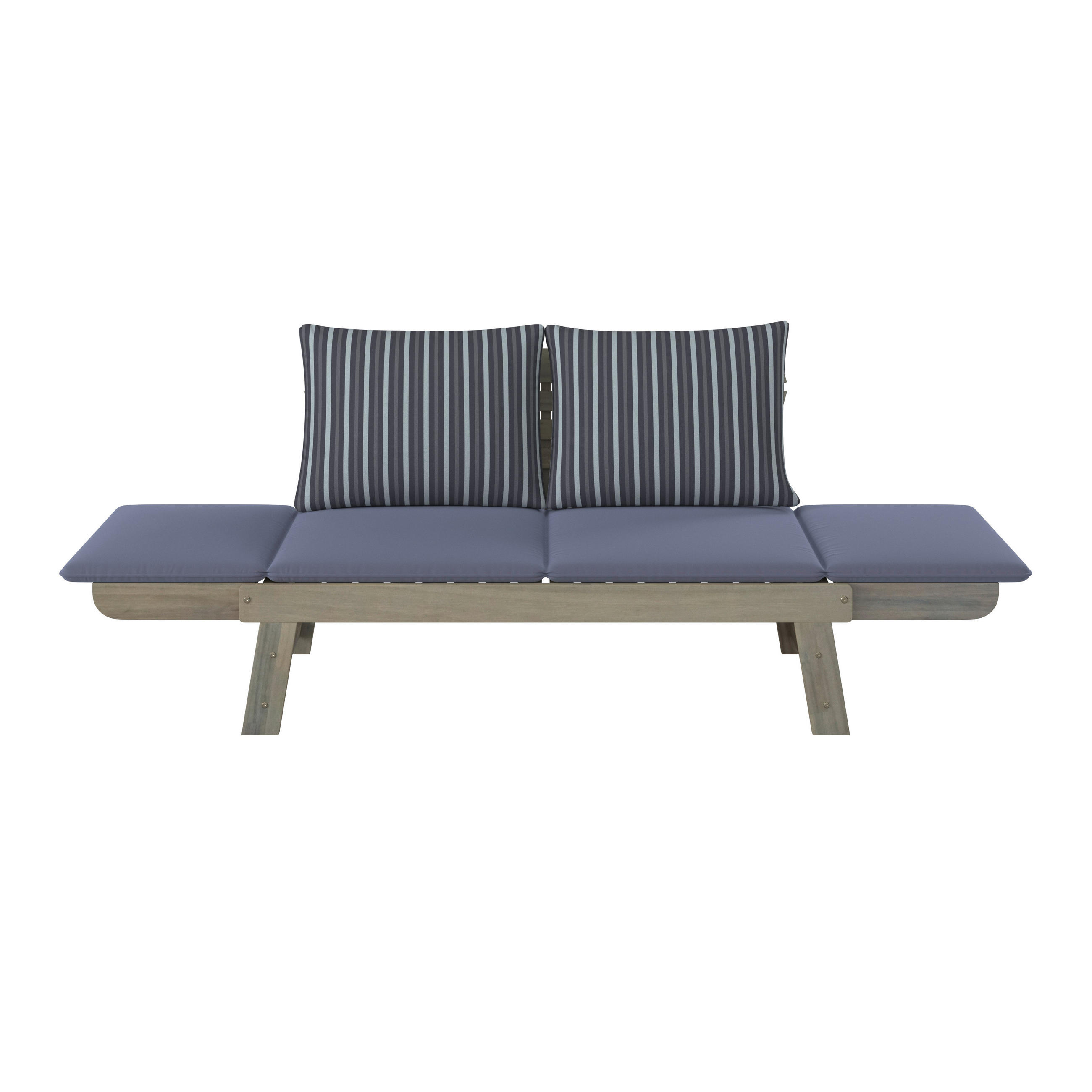 Bancă De Grădină in gri, multicolor, culoare lemn acacia