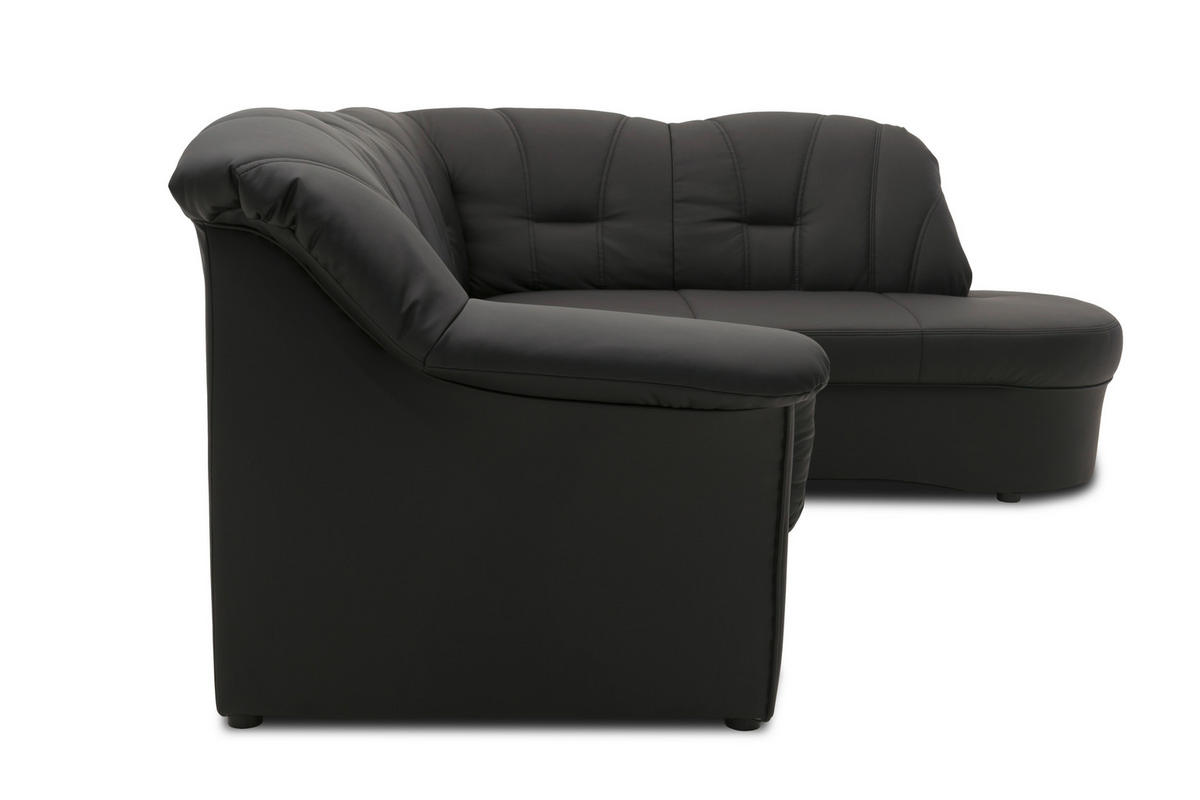 Freisteller von MID.YOU ECKSOFA Schwarz Lederlook.