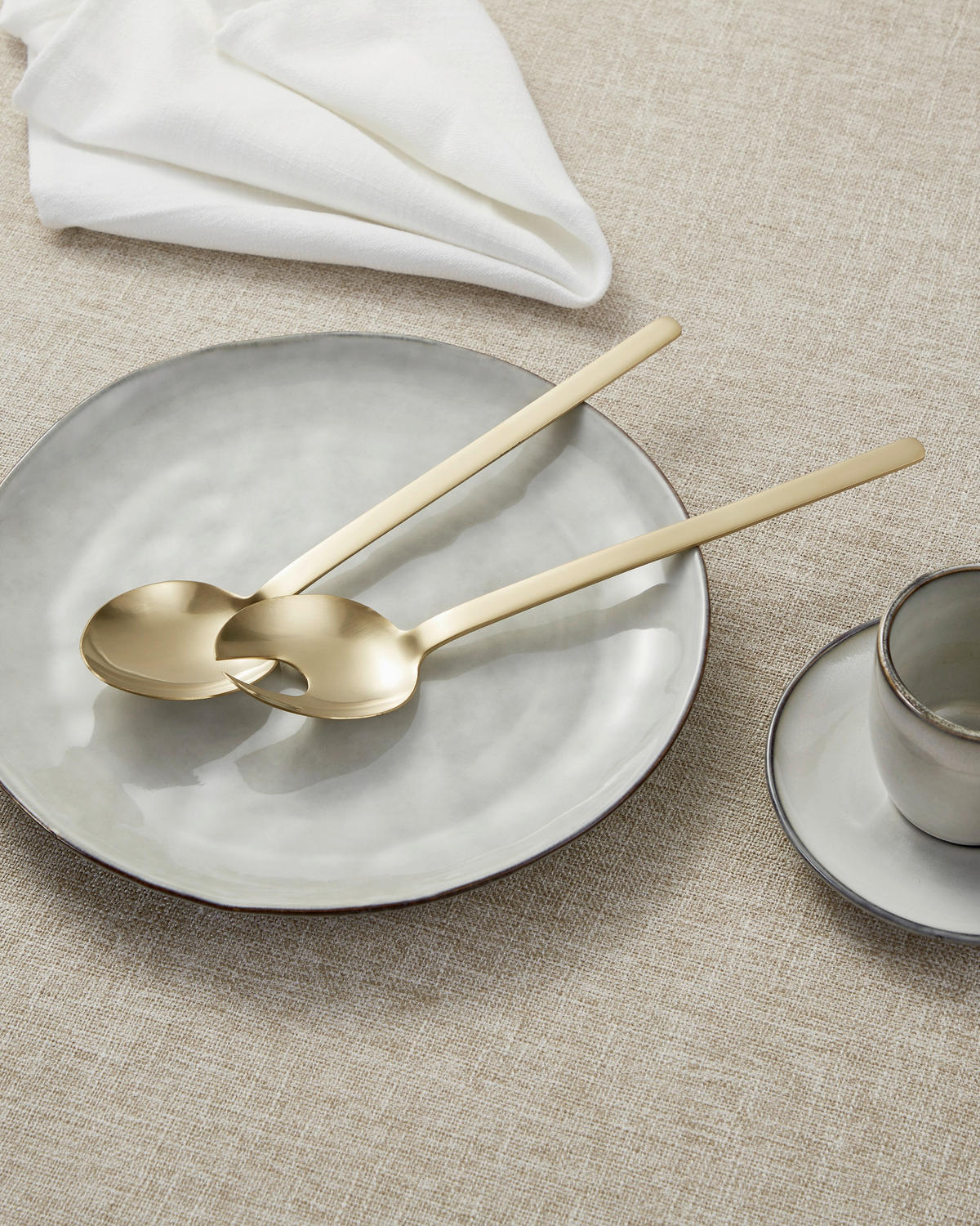 BESTECKSET 2-teilig Edelstahl  für  - Goldfarben, Basics, Metall (29cm) - Eglo