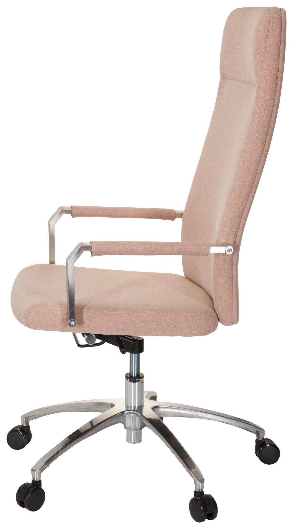 DREHSTUHL Flachgewebe Beige  - Beige/Alufarben, MODERN, Kunststoff/Textil (56/131/67cm) - MID.YOU