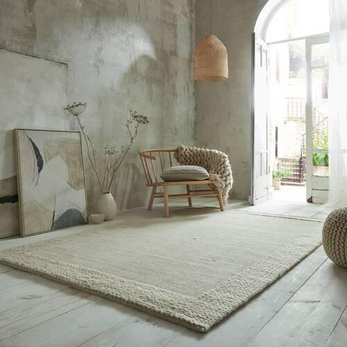 VLNĚNÝ KOBEREC, 120/170 cm, krémová - krémová, Basics, textil (120/170cm)