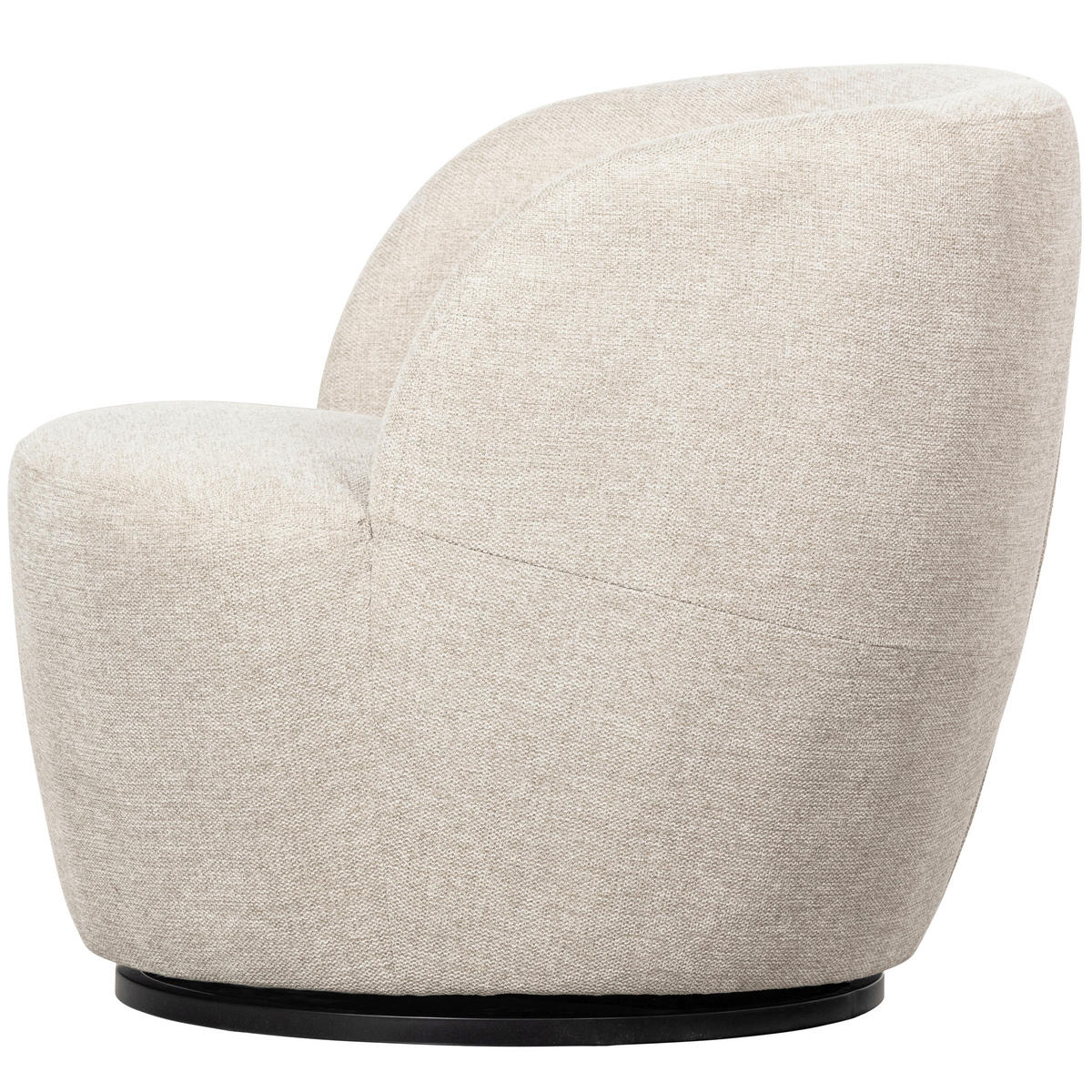 SESSEL in Webstoff Weiß  - Schwarz/Weiß, Design, Kunststoff/Textil (70/68/77cm) - Livetastic