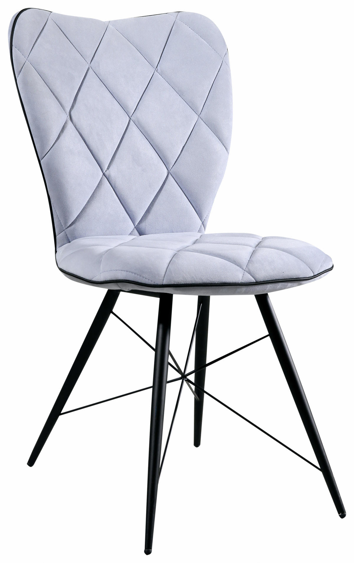 STOLICA  plava  metal, tekstil      - plava/crna, Design, metal/tekstil (49/90/61cm) - Hom`in