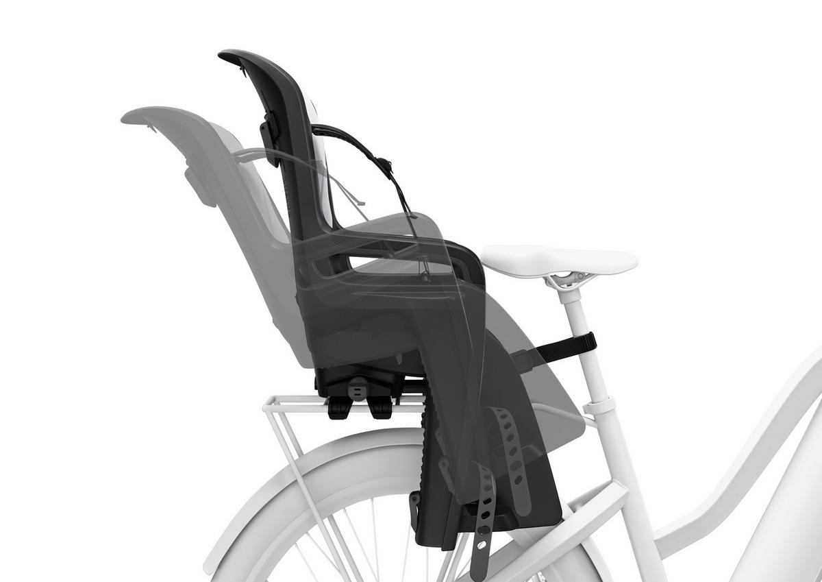 FAHRRADKINDERSITZ - Dunkelgrau, Basics, Kunststoff/Textil (83/45/40cm) - Thule