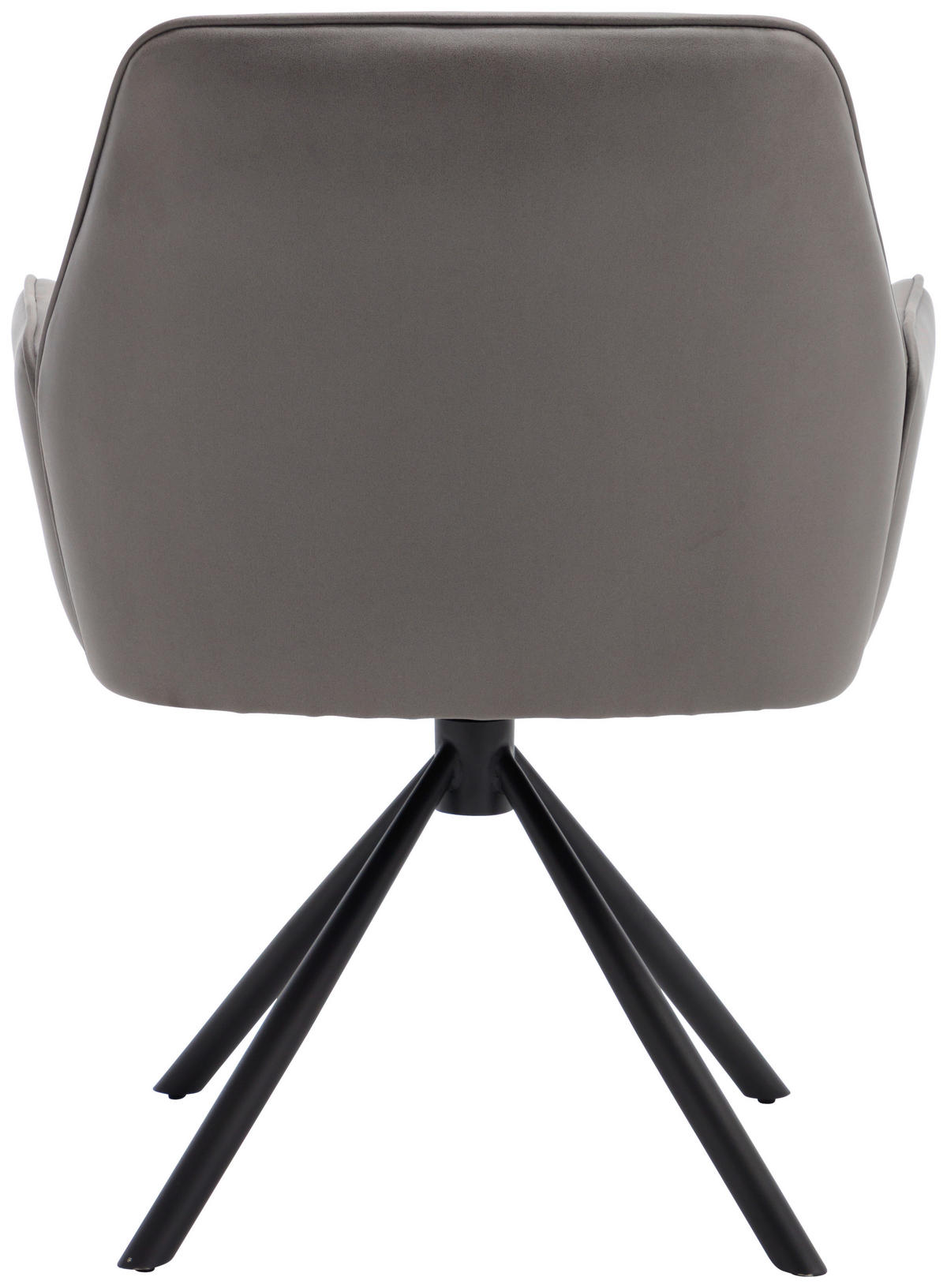 ARMLEHNSTUHL  Sitzfläche 360° drehbar, automatische Rückholfunktion Mikrofaser  - Anthrazit/Schwarz, MODERN, Textil/Metall (70/88,5/68cm) - Livetastic