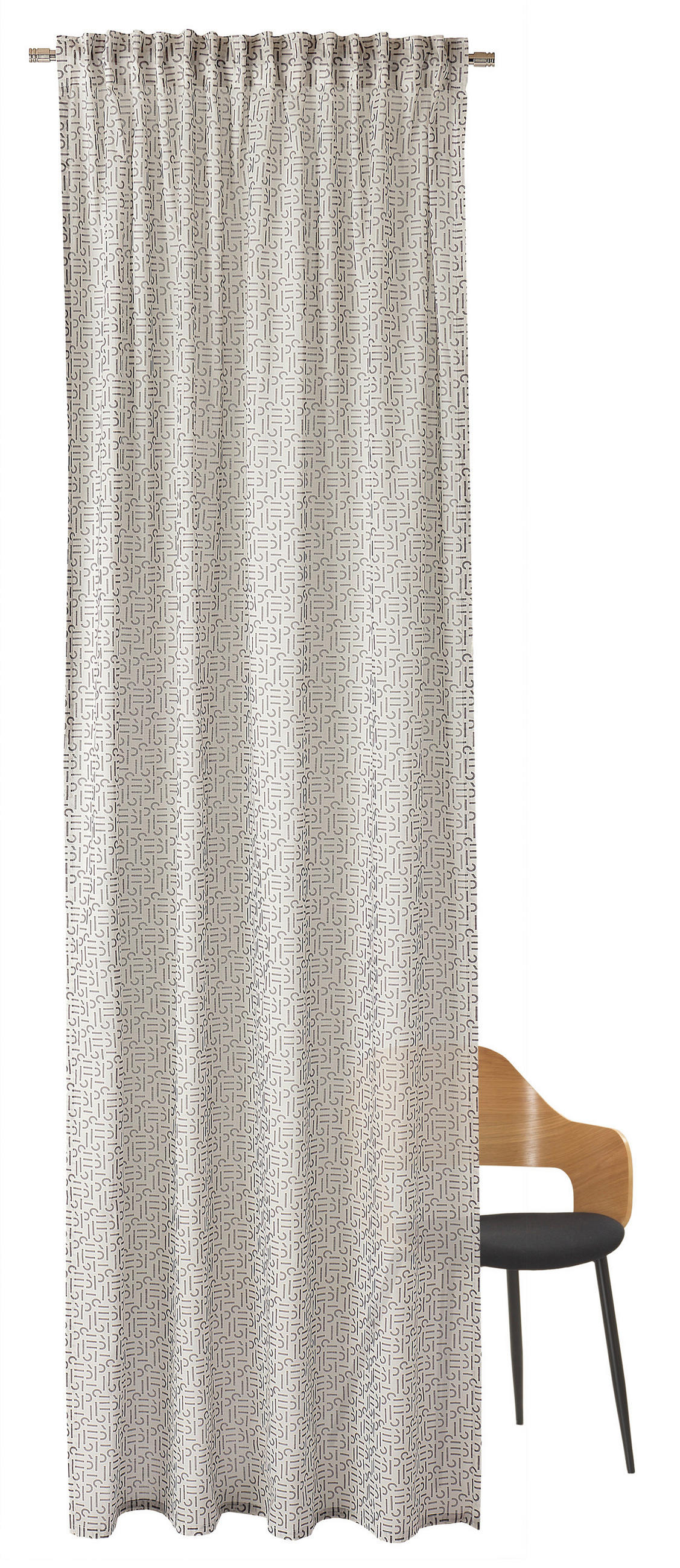 ESPRIT ZAVJESA E-SCATTER siva 130/250 cm   - siva, Basics, tekstil (130/250cm) - Esprit