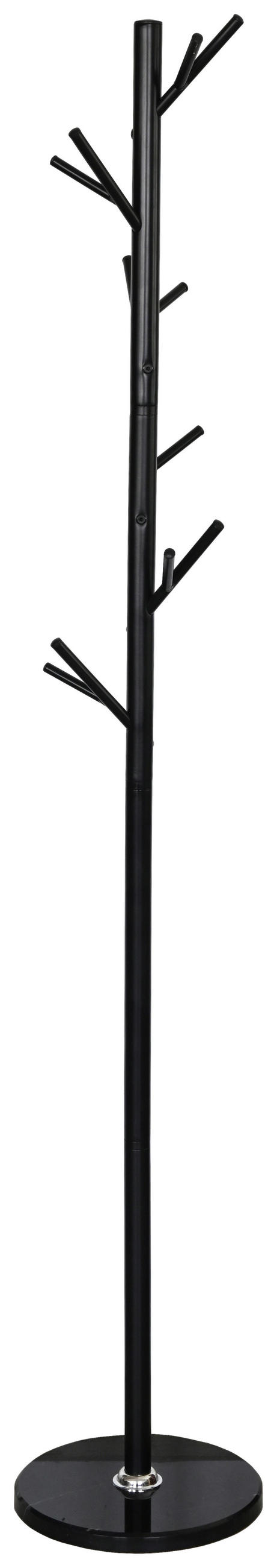 GARDEROBENSTÄNDER in Schwarz 30/175/30 cm   - Schwarz, Basics, Stein/Metall (30/175/30cm) - Boxxx