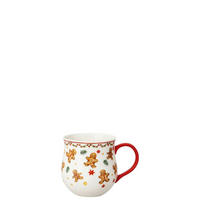KAFFEEBECHER Christmas Mug - Lebkuchenmann 450 ml  - Multicolor, Basics, Keramik (0,45l) - Hutschenreuther
