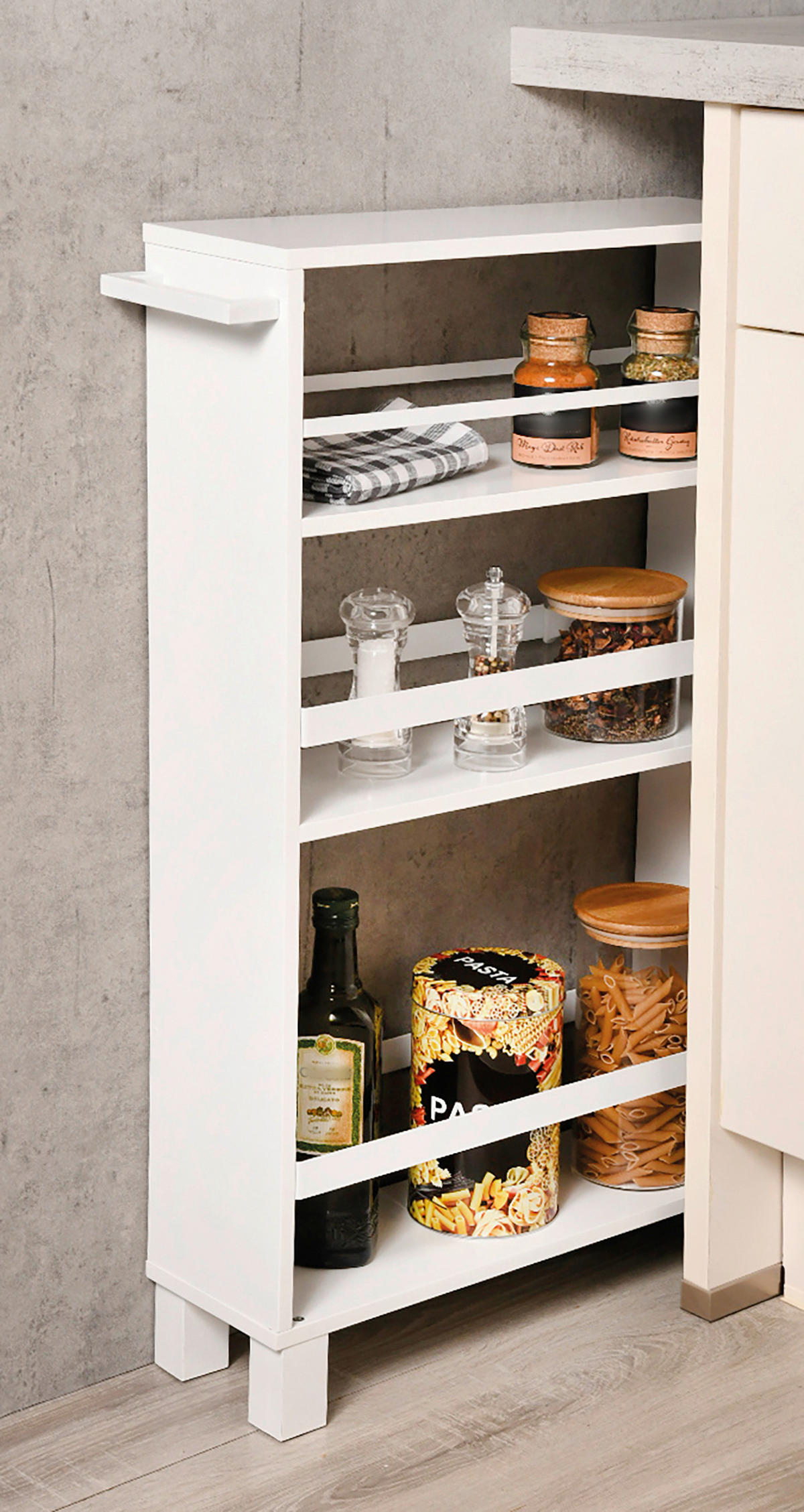 SERVIERWAGEN Weiß  - Weiß, Basics, Holz/Kunststoff (50/15/79cm) - Kesper