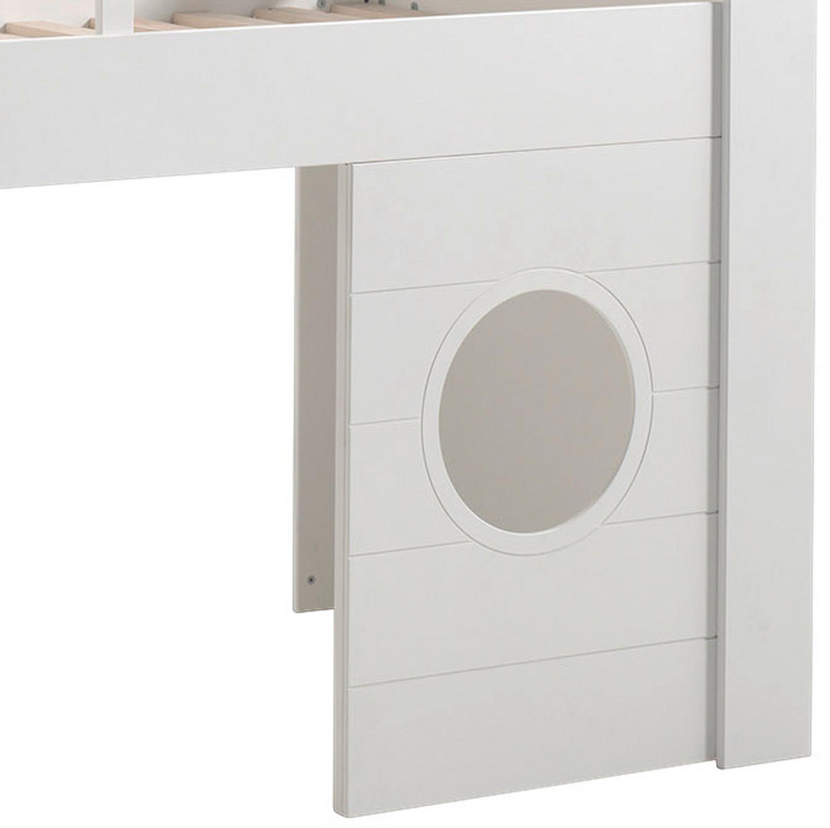 HOCHBETT 90/200 cm Weiß Weiß  - Weiß, MODERN, Holzwerkstoff (90/200cm) - MID.YOU