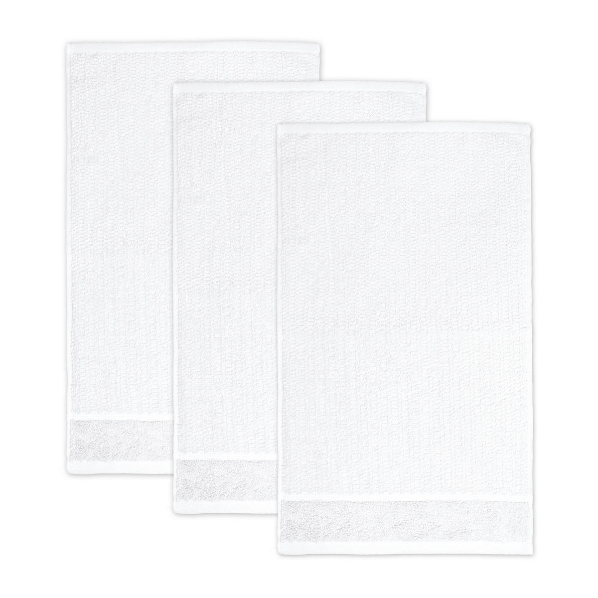 FROTTIERSET FROTTANA PEARL Weiß 3-teilig  - Weiß, Basics, Textil (30/50cm) - Moeve