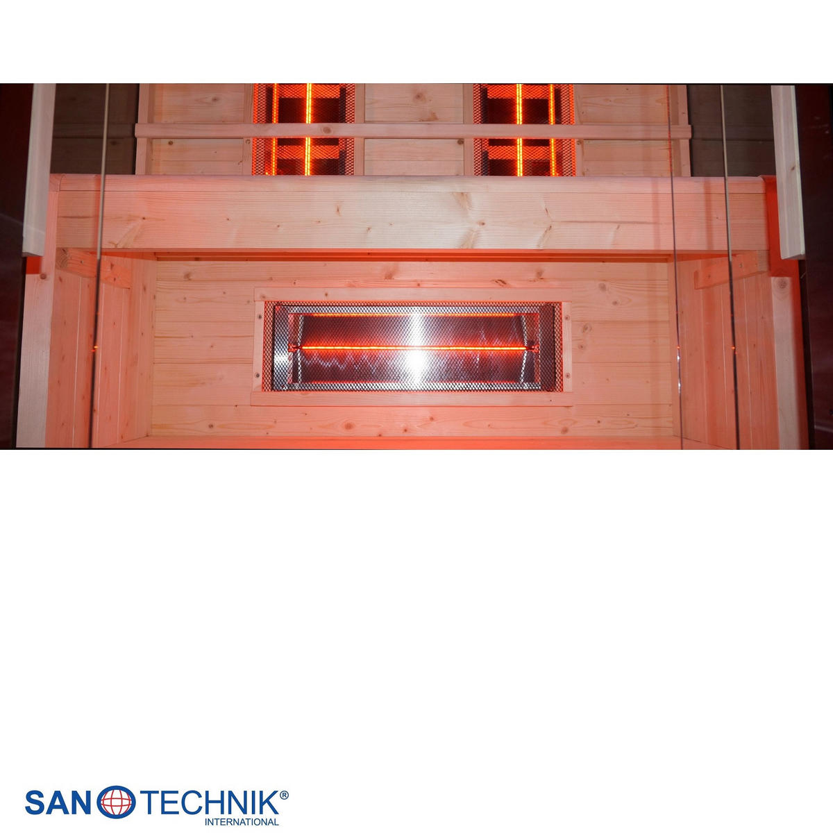 INFRAČERVENÁ KABÍNA - čierna, Konventionell, drevo (125/190/100cm) - Sanotechnik