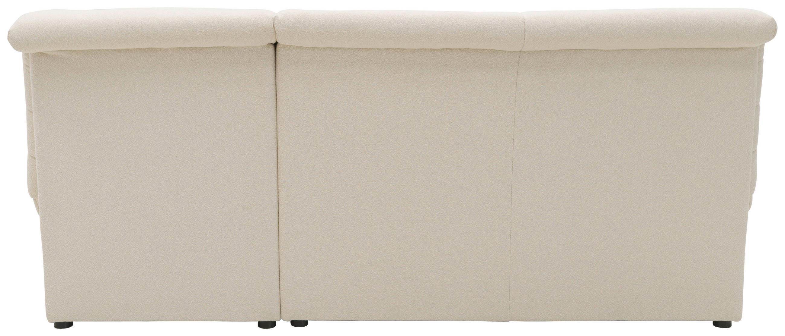 ECKSOFA Looks VIII Ecru Webstoff  - Ecru/Schwarz, Design, Kunststoff/Textil (214/168cm) - LOOKS by W.Joop