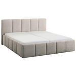 POLSTERBETT 180/200 cm  in Grau  - Schwarz/Grau, Design, Holz/Textil (180/200cm) - Xora
