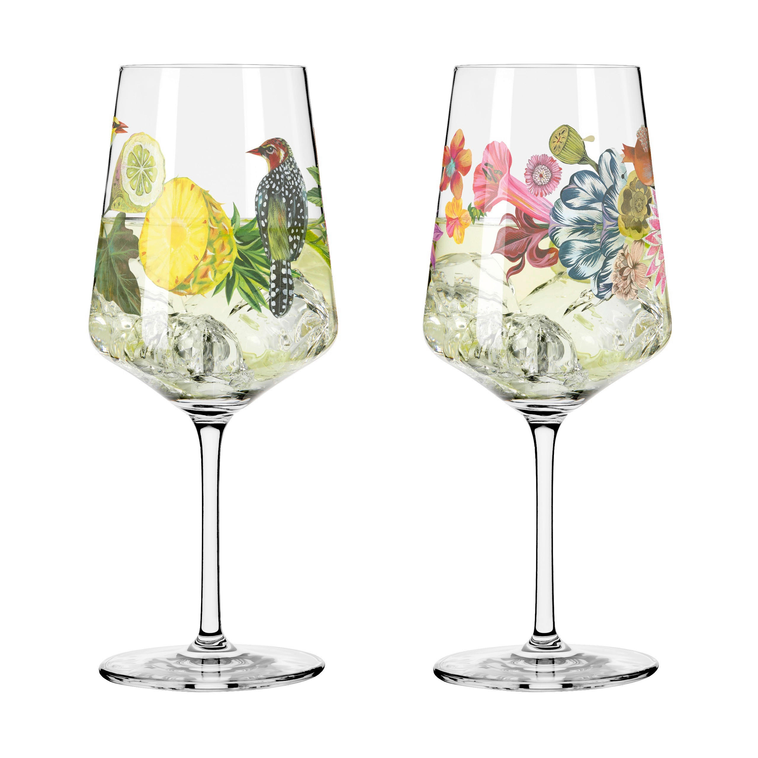 SPRITZERGLAS Sommertau 544 ml 2-teilig - Gelb/Rot, LIFESTYLE, Glas (9,3/22,5/9,3cm) - Ritzenhoff