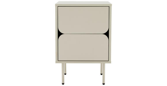 NACHTKÄSTCHEN 40/60/40 cm  in Seidengrau  - Seidengrau, Design, Holzwerkstoff/Metall (40/60/40cm) - Xora