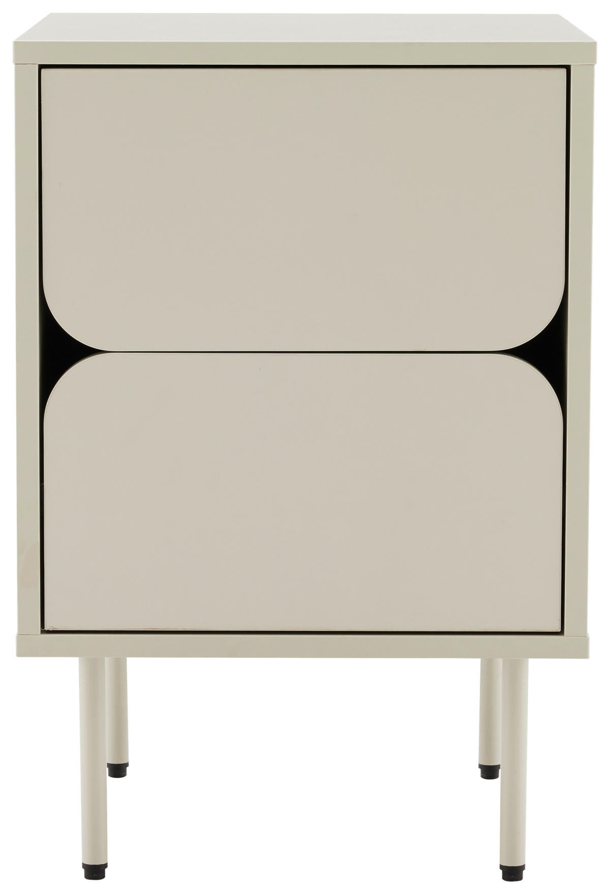 NACHTKÄSTCHEN 40/60/40 cm  in Seidengrau  - Seidengrau, Design, Holzwerkstoff/Metall (40/60/40cm) - Xora