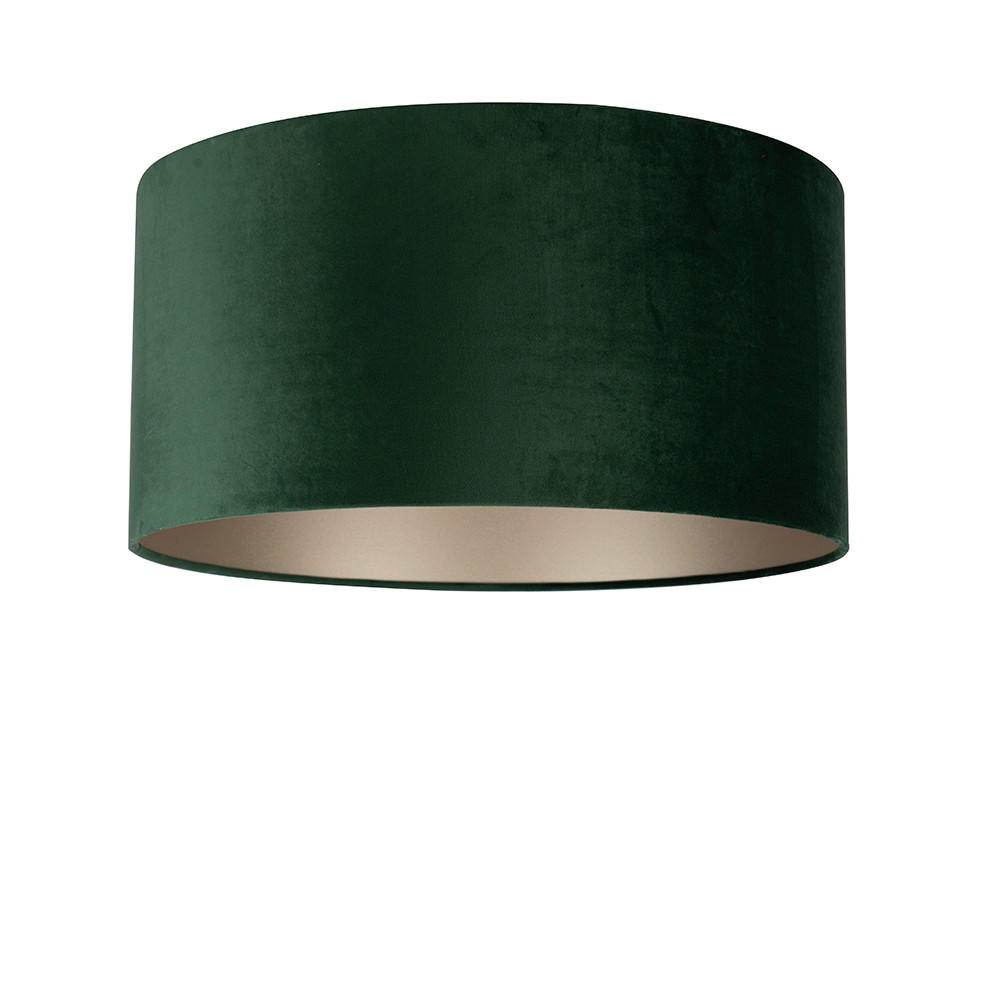 LEUCHTENSCHIRM Chintz 50/25 cm   - Dunkelgrün, Basics, Textil/Metall (50/25cm)