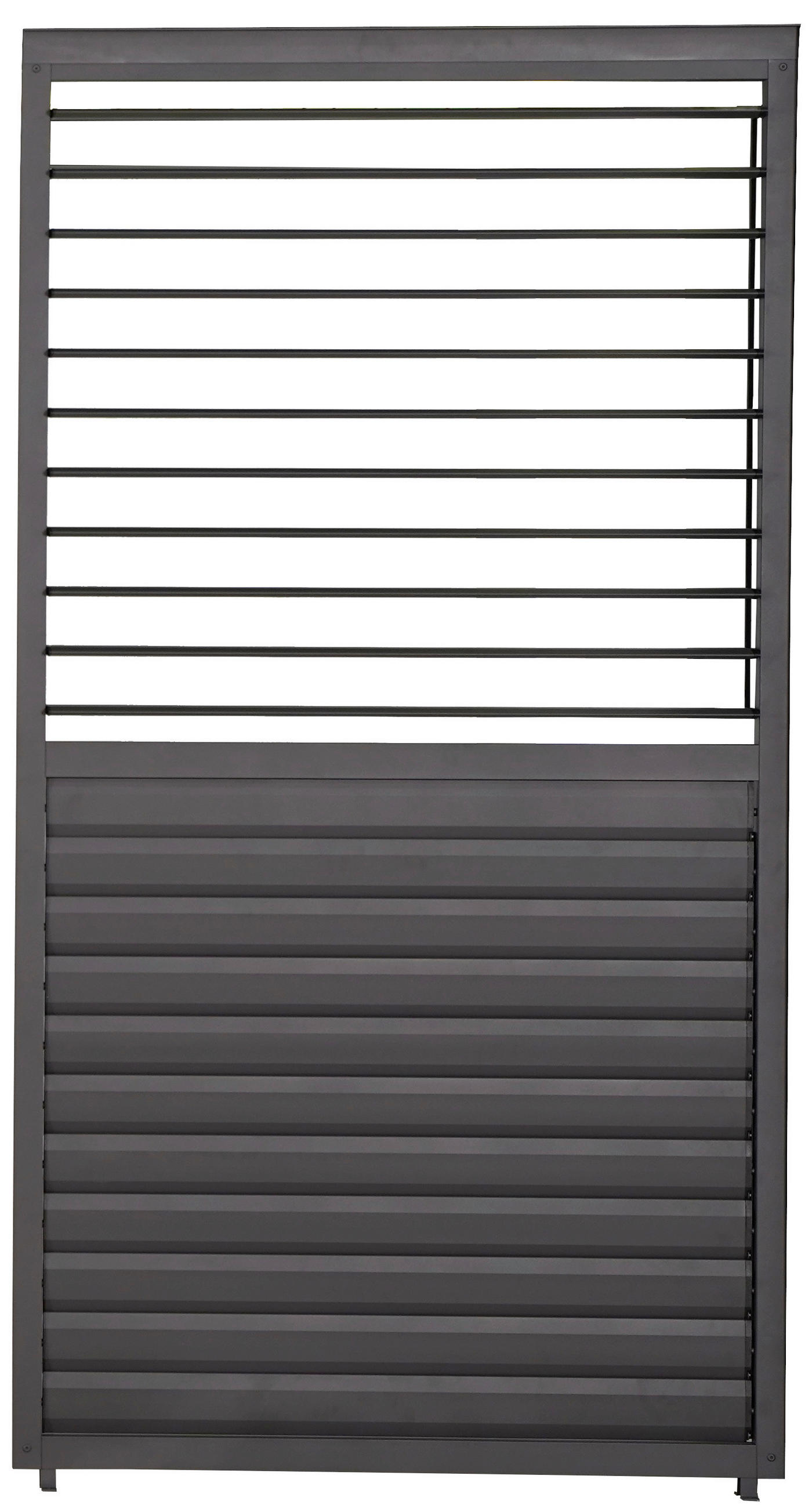 LAMELLENTEIL DELUXE/CLASSIC Aluminium  - Anthrazit, Basics, Metall (93/240/10cm) - Gardenson