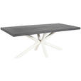 TISCHGESTELL in Metall 160/75/72 cm - Creme, Design, Metall (160/75/72cm) - Landscape